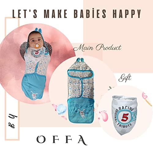 OFFA כותנה כותנה תינוקת תינוקות 0-3 חודשים יילוד יולוד למעלה | שקי שינה יילוד תינוקות מתנה + מסוגננת